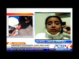 Dirigente estudiantil Gaby Arellano habla en NTN24 tras resultar herida durante manifestación