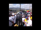 Cadena humana en Guarenas Guatire condena detenciones a estudiantes y dirigentes