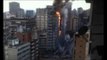 Usuarios de redes sociales reportan incendio en edificio de la avenida Fuerzas Armadas de Caracas