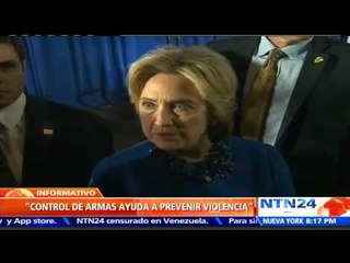 Hay una forma para controlar la venta de armas: Hillary Clinton tras tiroteo en Oregon
