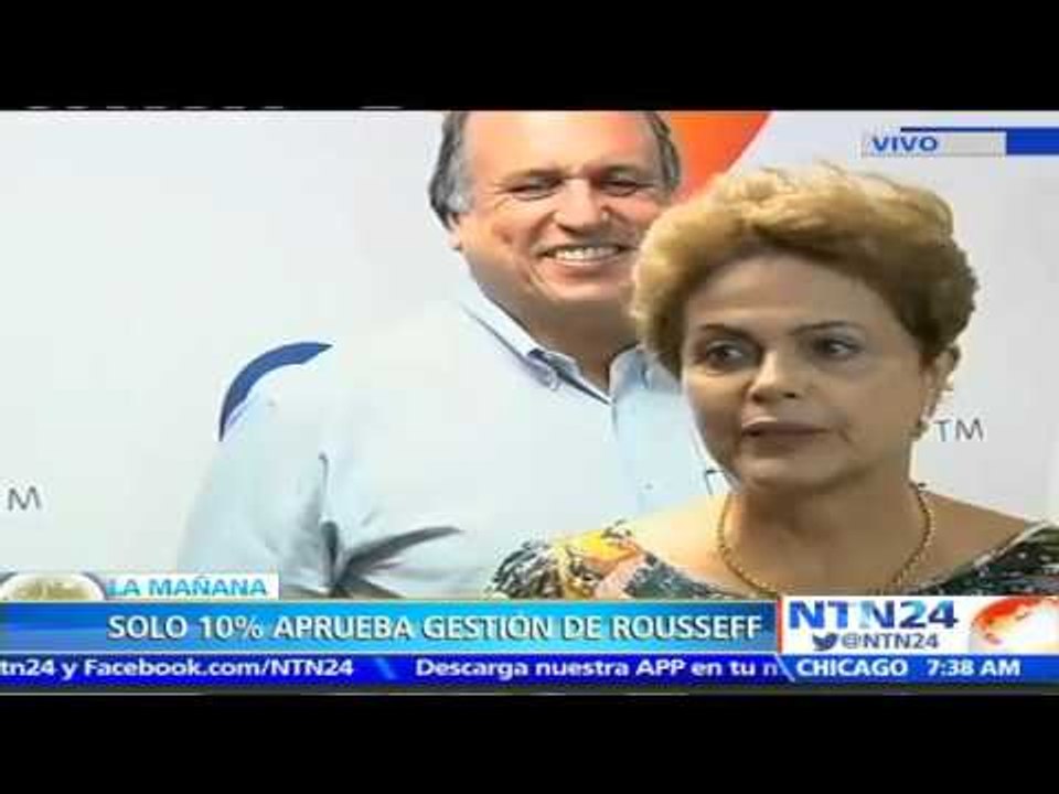 Sondeo revela que el 70% de los brasileños desaprueba la gestión de la presidenta Dilma Rousseff