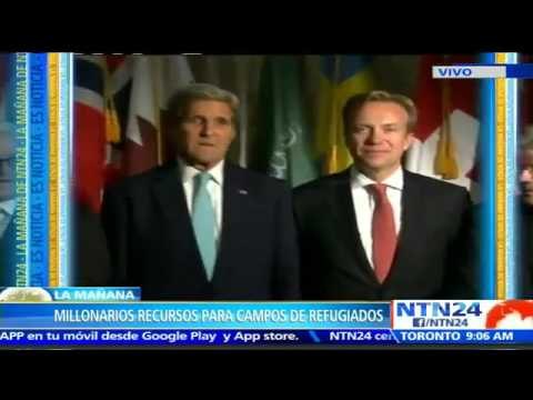 Al menos 19 países destinarán 1.800 millones de dólares para ayudar a aliviar crisis de refugiados