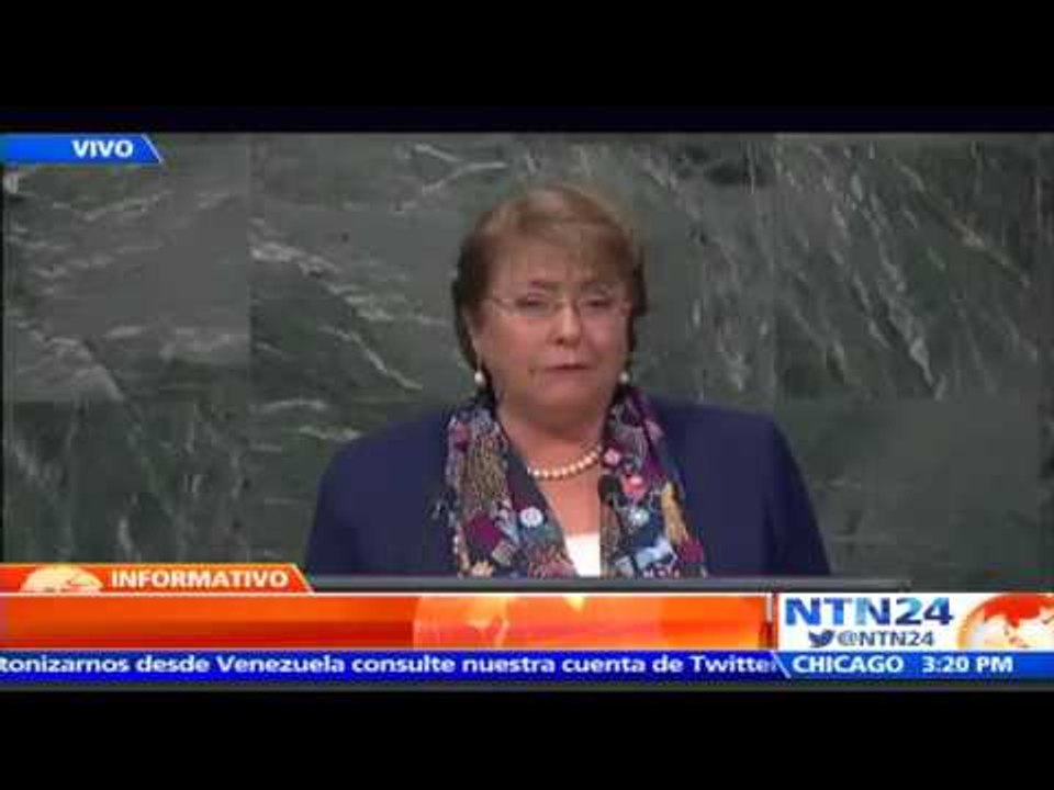 Bachelet aboga en la ONU por el respeto a tratados internacionales como mecanismo para la paz