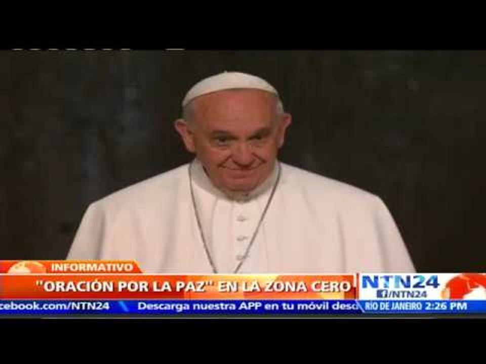 Papa reza con líderes de otras religiones en la "zona cero" de Nueva York