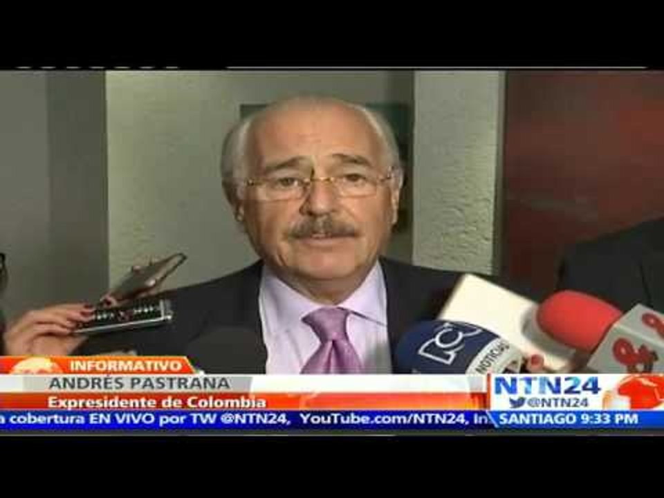 Expresidente Andrés Pastrana pide a los colombianos que le den "una oportunidad a la paz"