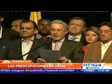 Álvaro Uribe expresa su insatisfacción sobre acuerdo entre gobierno colombiano y FARC