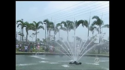 Praia diferente e bem longe do mar vira atração no Rio de Janeiro