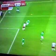 Robert Lewandowski's header against Ireland reached an astonishing speed of 83 km_h - vidéo HD