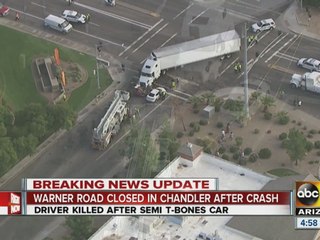 Deadly accident closes Chandler intersection