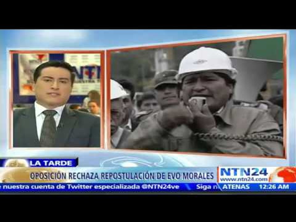 Abogado constitucionalista analiza en NTN24 propuesta de repostulación de Evo Morales en Bolivia
