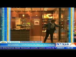 Evacúan tren en estación de Rotterdam por presencia de un sospechoso