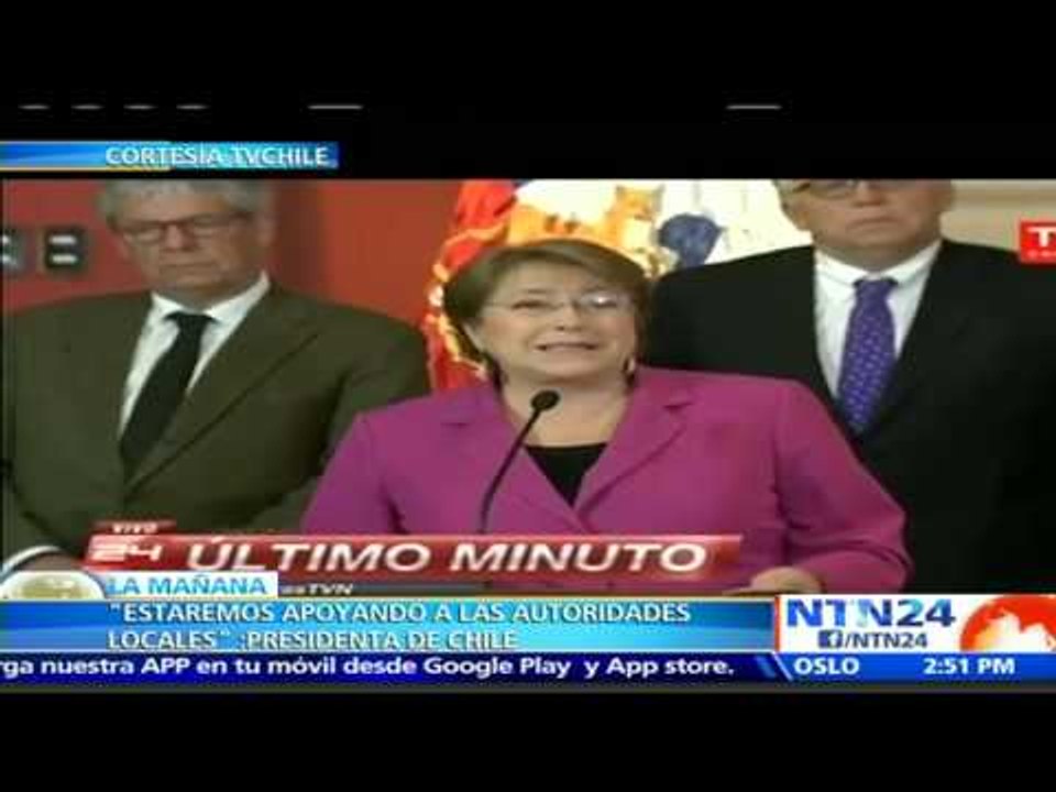 “Hubo tiempos de respuesta eficientes”: Michelle Bachelet sobre sismo de magnitud 8.4 en Chile