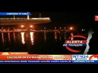 Estos fueron los primeros momentos del terremoto que sacudió a Chile y provocó alerta de tsunami