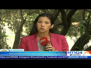 María Corina Machado visitó la frontera colombo-venezolana en el estado Táchira