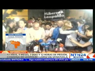 Leopoldo López tras ser condenado: "Estas esposas me las quitará el pueblo de Venezuela"