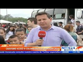 "Las viviendas fueron destruidas por los propios colombianos": Gobernador de Táchira