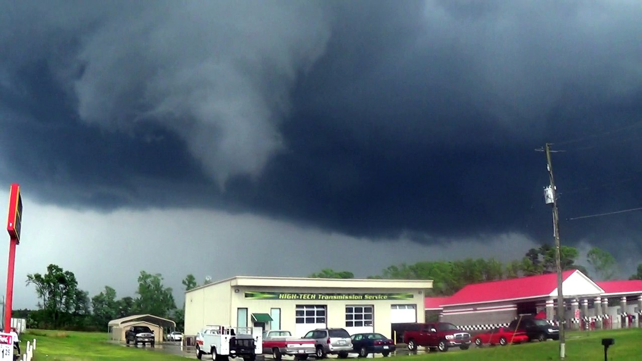 Tornado close up Fayetteville, NC area (stedman) 42914 video