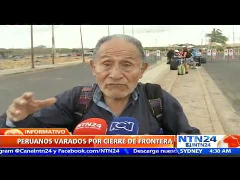 Ciudadanos peruanos varados en la frontera colombo-venezolana pese a tener documentación en regla