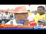 Habitantes de Paraguachón exigen con marchas la presencia de Juan Manuel Santos