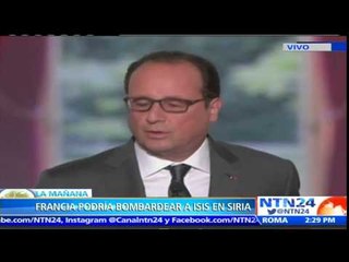 Francia realizará vuelos de reconocimiento para bombardear al Estado Islámico en Siria