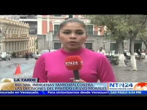 Grupos de indígenas bolivianos en contra de Evo Morales porque se sienten excluídos