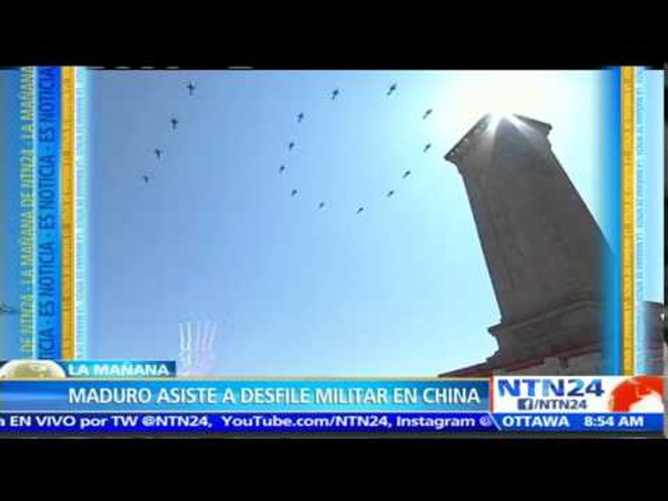 Maduro asiste a desfile militar en China en conmemoración de 70 años del fin de II Guerra Mundial