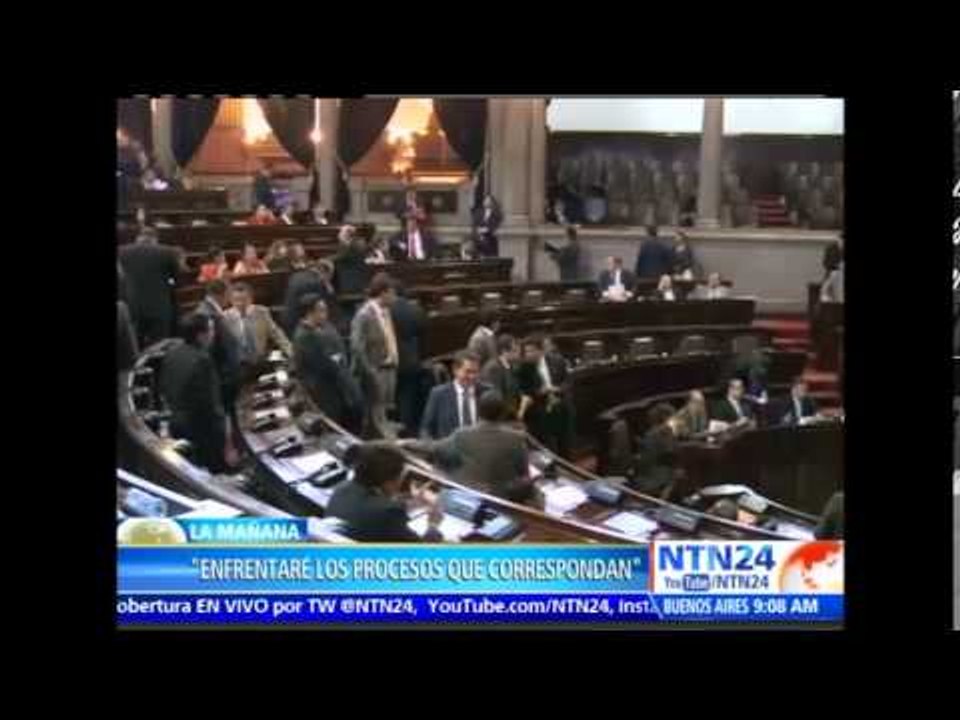 Presidente Otto Pérez Molina renuncia a su cargo tras recibir orden de captura