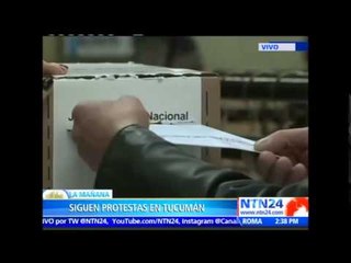 Más de 10 mil personas realizan manifestación en provincia de Tucumán para rechazar fraude electoral