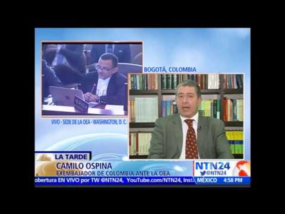"Hay un país que está persiguiendo a los ciudadanos de otro país”: exembajador colombiano ante OEA