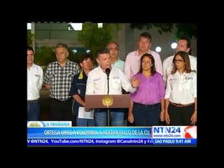 Download Video: Presidente de Nicaragua insta a Colombia a acatar el fallo de la CIJ sobre el litigio marítimo