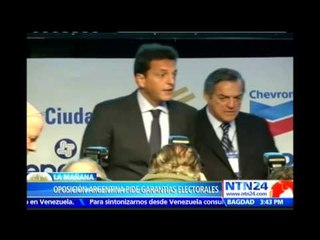 Aspirantes a la presidencia de Argentina reclaman garantías para las próximas elecciones