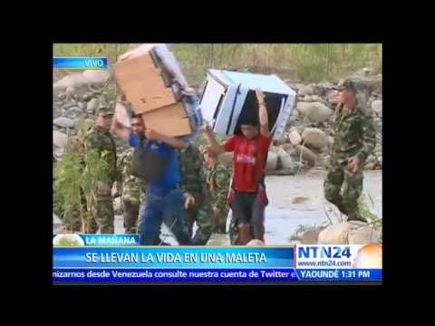 Éxodo en la frontera: Colombianos deportados de Vzla continúan atravesando el Río Táchira