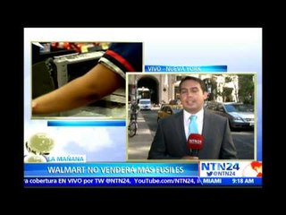 Walmart anuncia que dejará de vender fusiles semiautomáticos en sus establecimientos