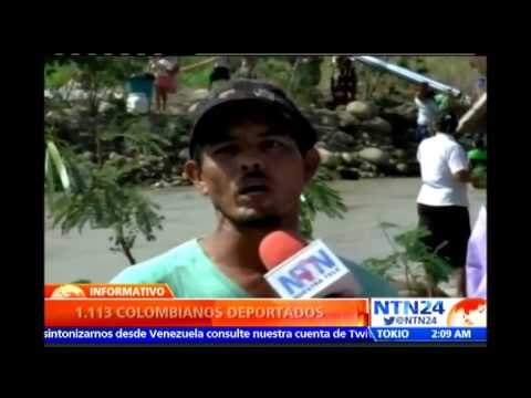 Colombianos deportados arriesgan la vida atravesando el Rio Táchira para recuperar sus pertenencias