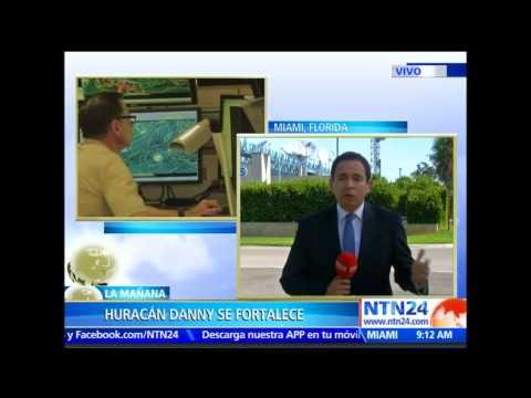 Huracán Danny se fortalece mientras avanza hacia las Antillas Menores, en el Caribe