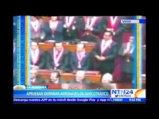 Congreso de Perú aprueba derribo de aeronaves sospechosas