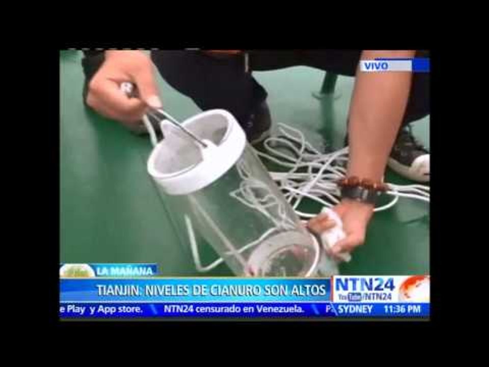 Registran altos niveles de cianuro en las aguas cercanas al puerto de Tianjin, China