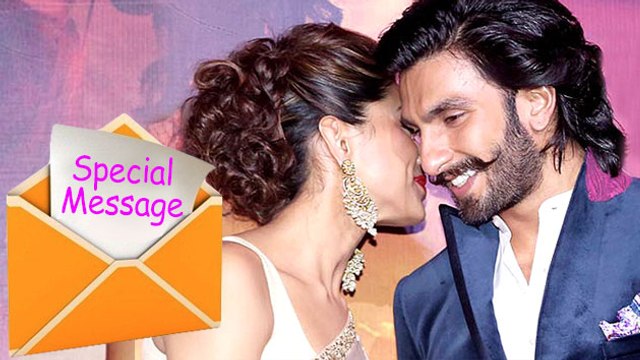 Ranveer Singh's Special Message For Deepika Padukone | Bajirao Mastani
