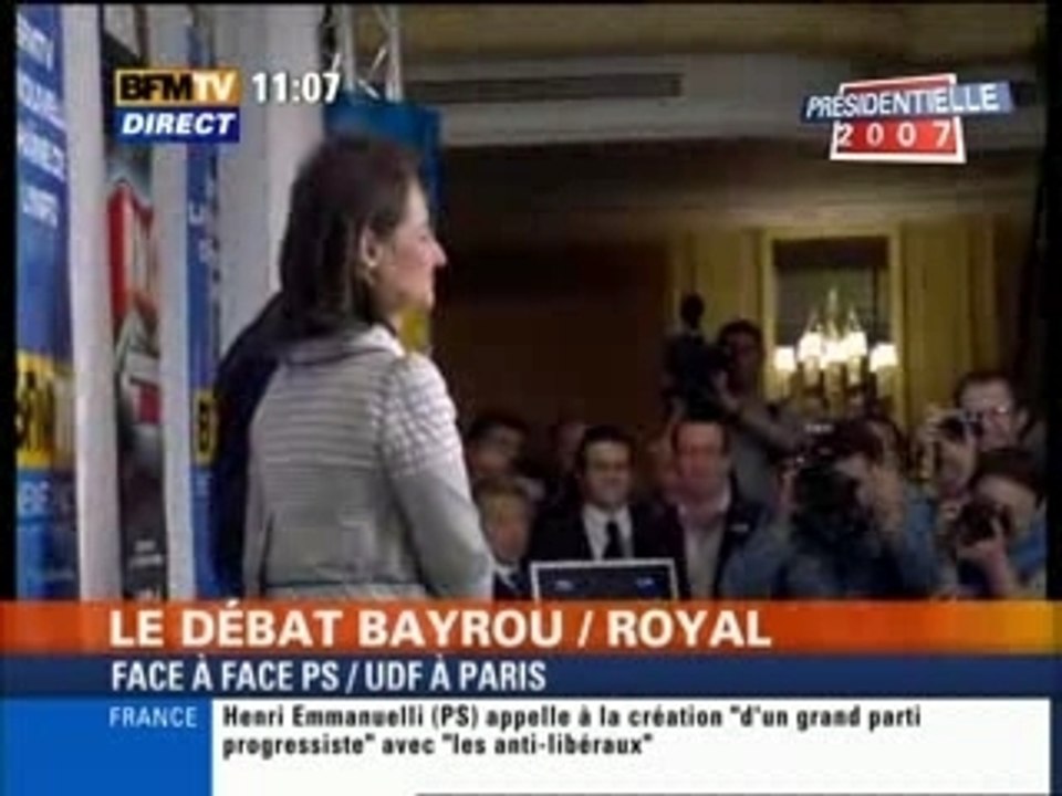 Avant le débat Royal Bayrou