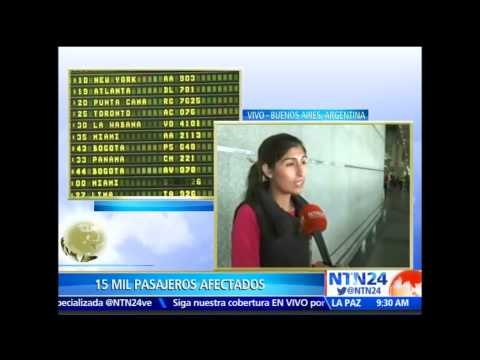 Esto es un caos : pasajera afectada por cancelación de vuelos en aeropuertos de Buenos Aires
