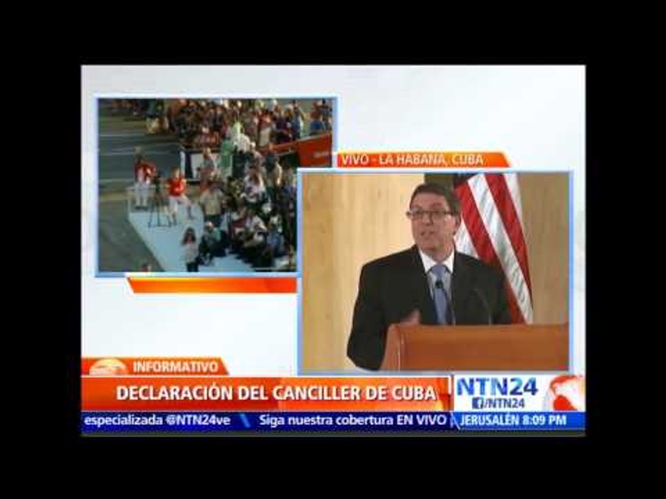 Canciller Rodríguez asegura que Cuba está dispuesta a conversar sobre DD. HH. con EE.UU.