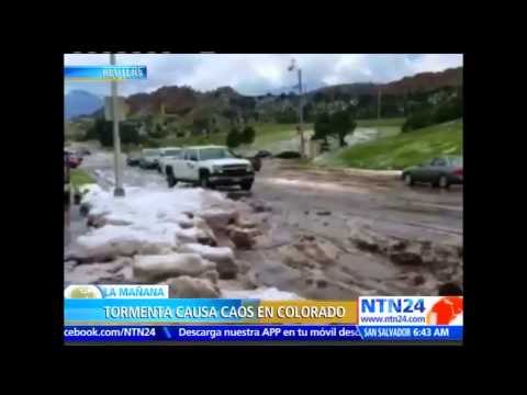 Tormenta genera caos en las calles de Colorado, Estados Unidos
