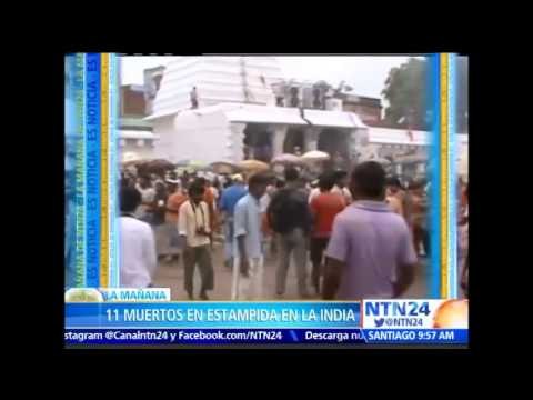 Estampida humana deja al menos 11 muertos dentro de un templo religioso en India