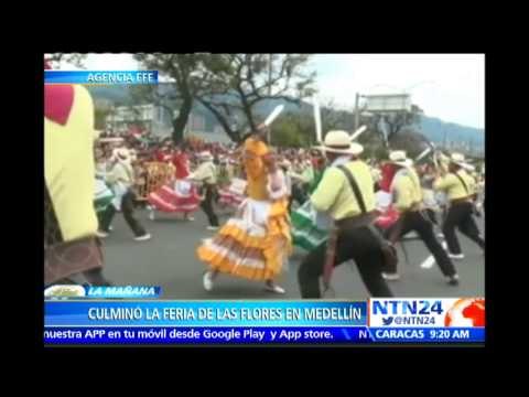 Feria de las Flores de Medellín culmina con el tradicional y colorido desfile de silleteros