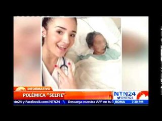 Polémica selfie de estudiante de medicina en Mexico junto a una mujer que estaba agonizando