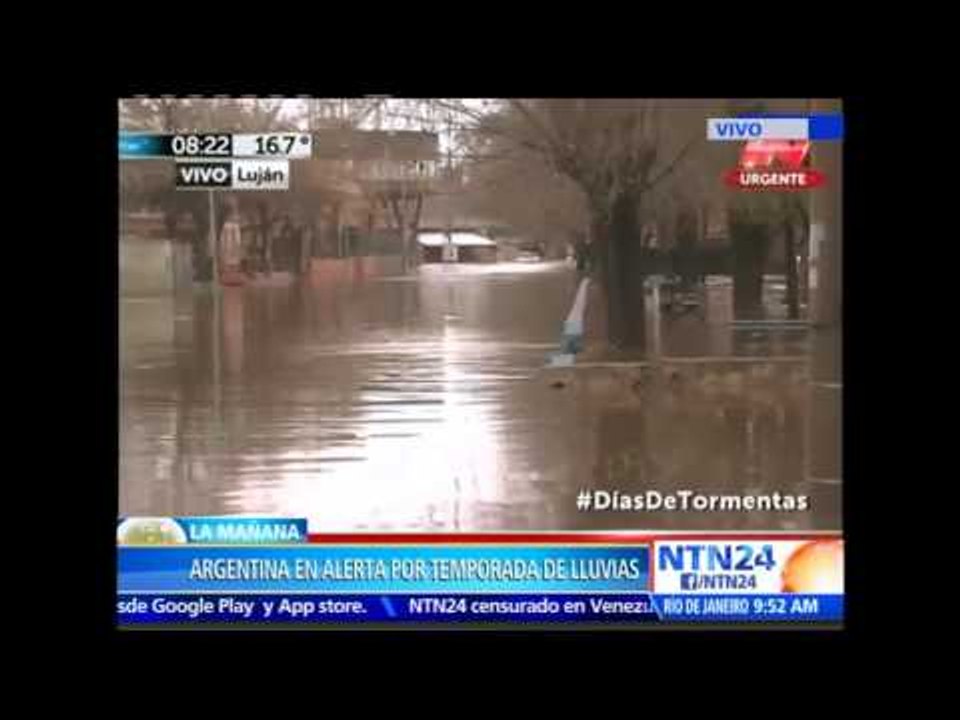 Alerta en Argentina: temporal invernal causa inundaciones en Buenos Aires y sus alrrededores