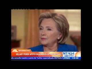 Reciente encuesta revela que Hillary Clinton estaría perdiendo apoyo para las presidenciales