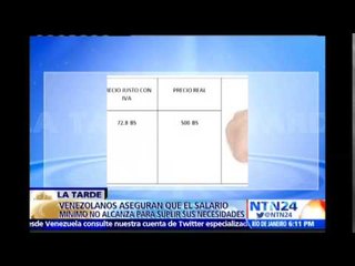 Tres salarios mínimos son necesarios para cubrir la canasta alimentaria en Venezuela, según Cendas