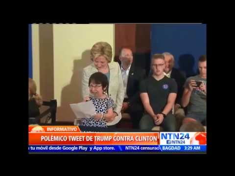 Polémica por mensaje enviado a través del Twitter de Donald Trump contra Hillary Clinton