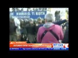 Conductores de autobús y autoridades protagonizan 'batalla campal' en Buenos Aires durante protesta